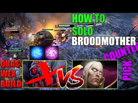 HOW to SOLO BroodMother vs INVOKER MID GUIDE | Dota 2 Shura V8