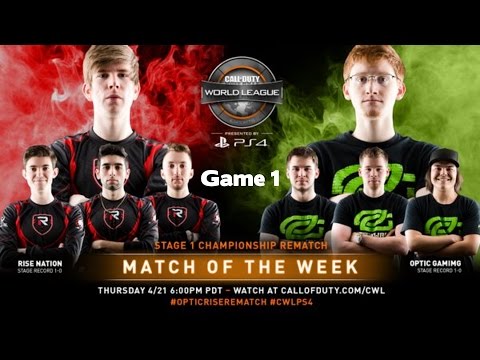CWL Stage 2 Week 1 Match of the Week | Optic Gaming vs Rise Nation | Game 1 Hardpoint