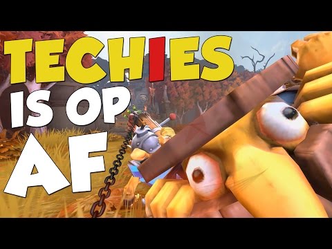 TECHIES IS OP AF! - DotA 2 Funny Moments
