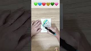 Boneco de Neve de Natal #shorts  #infantil #art #satisfying #satisfyingcolouring  #ytshorts #viral