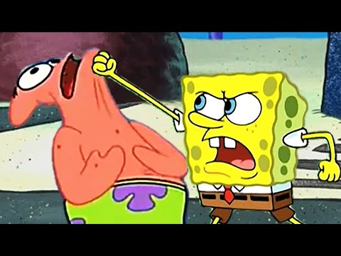 Spongebob beats up Patrick