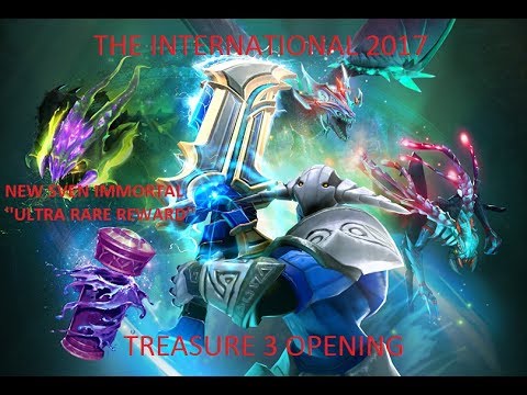 DOTA 2 LUCKY OPENING 24 IMMORTAL TREASURE 3 TI 7 ''ULTRA RARE SVEN VIGIL TRIUMPH'' and rare REWARDS