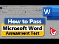How To Pass MICROSOFT WORD ASSESSMENT TEST Questions And Answers With Solutions