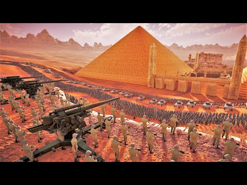 HUMAN ARMY in EGYPTION CITY vs 4,000,000 ZOMBIES - Ultimate Epic Battle Simulator 2