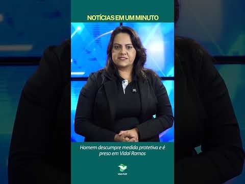 Vidal Ramos: Homem é preso pela PM no bairro Fartura após violar medida protetiva