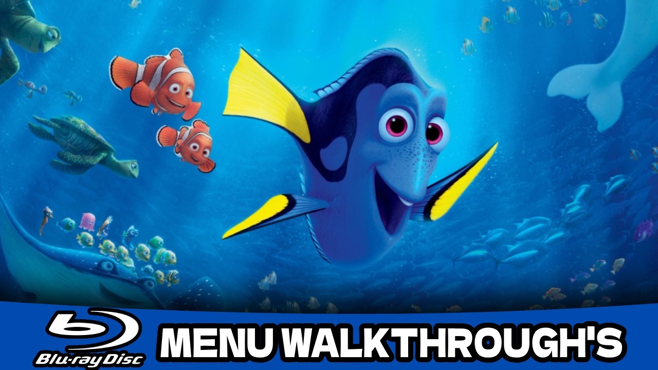 Finding Dory (2016) - Menu Walkthroughs (Blu-Ray + DVD)