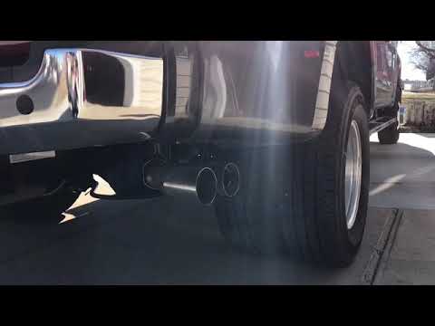 2019  f350 Mbrp 4 inch dpf back before and after