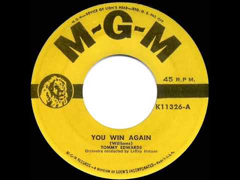 1952 HITS ARCHIVE: You Win Again - Tommy Edwards (1952 version)