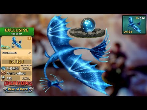 Mistmenace (New Exclusive Tide Glider) Max Level 124 | Dragons: Rise of Berk
