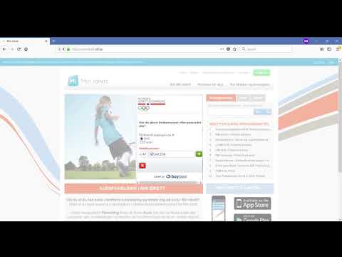 Min Idrett: Opprette bruker