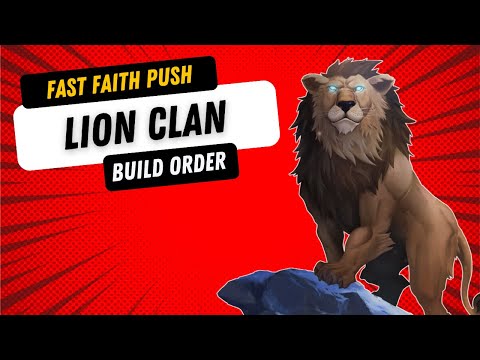 Lion clan Build Order | Fast Faith Push | Northgard