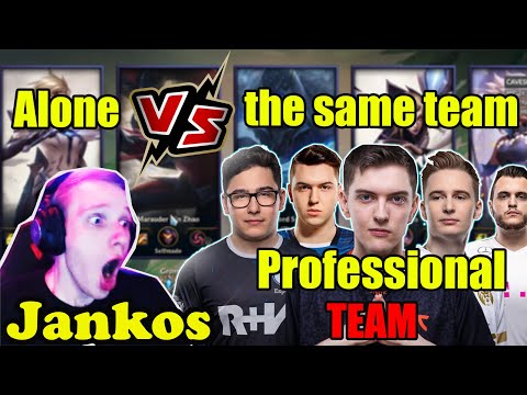 Jankos alone VS with 5 professional players ( Broken Blade, Selfmade. ) and SMITE KEKW|Jankos stream