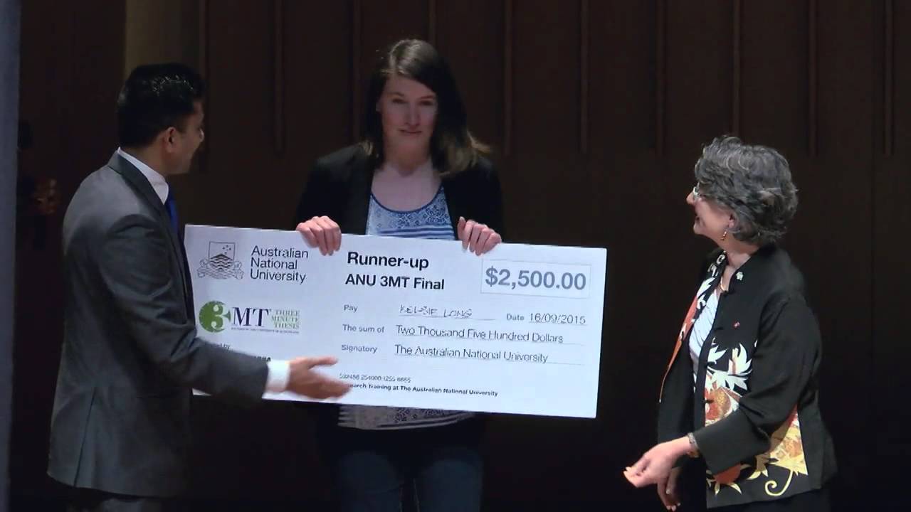 ANU 3MT 2015 Winners
