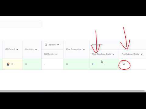 Gradebook Tutorial Calculated Vs Adjusted Grade