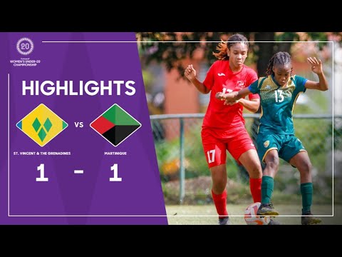 Concacaf Womens Under-20 Championship 2023 Highlights | St. Vincent & the Grenadines vs Martinique