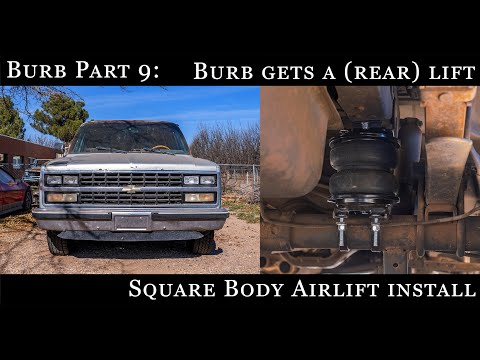 Installing a rear Air Lift on my Square Body Suburban