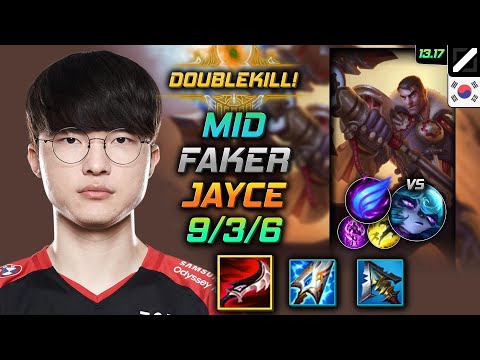 Jayce Mid Build Faker Duskblade of Draktharr Phase Rush - LOL KR Master Patch 13.17