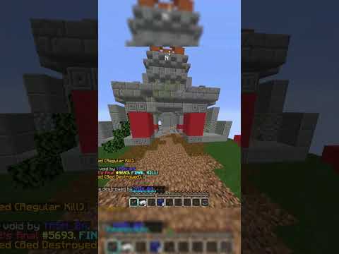 Unstoppable Gamer DESTROYS in Minecraft Bedwars #shorts
