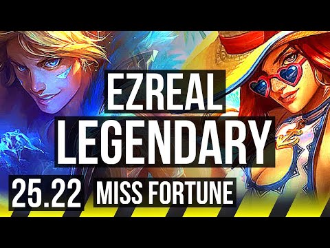 EZREAL & Pyke vs MISS FORTUNE & Poppy (ADC) | 20/1/11, Legendary, 53k DMG | EUNE Master | 25.22