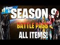 Fortnite Season 9 Battle Pass Guide! Fortnite Season 9 Battle Pass Unlocked To Tier 100 LIVE!