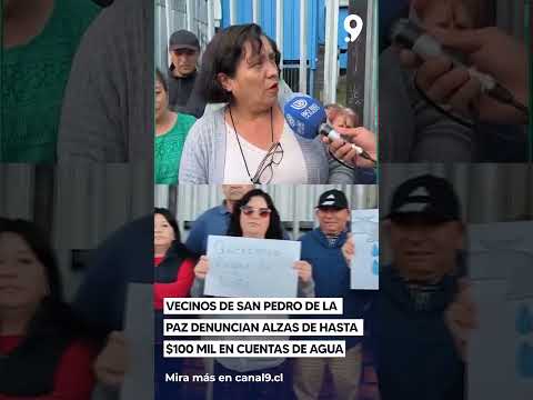 Vecinos de San Pedro de la Paz denuncian alzas de hasta $100 mil en cuentas de agua