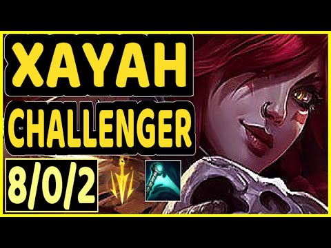 NEON (XAYAH) vs ASHE - 8/0/2 KDA BOTTOM ADC CHALLENGER GAMEPLAY - EUW
