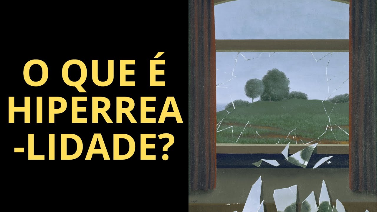 VOCÊ SABE O QUE SIGNIFICA "HIPERREALIDADE"? SE NÃO, ASSISTA ESTE VÍDEO.