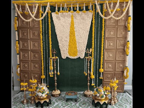 Indian traditional backdrop theme | USA Decor | DIY Decor | Solawood decor | | Sowji's Kitchen