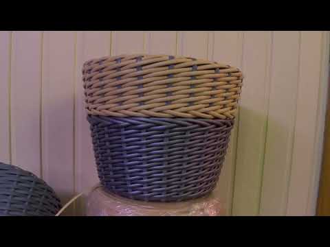 Кашпо из цветного ротанга. Часть 2. Результат меня впечатлил