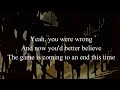 Disturbed - Never Wrong Lyrics