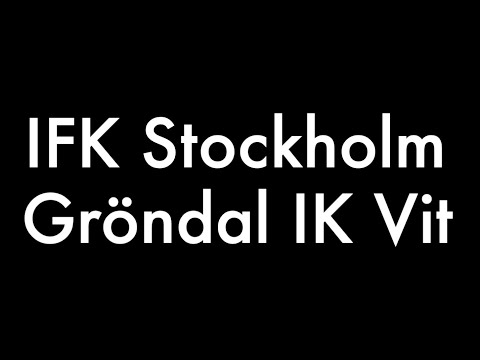 IFK Stockholm vs Gröndal IK Vit