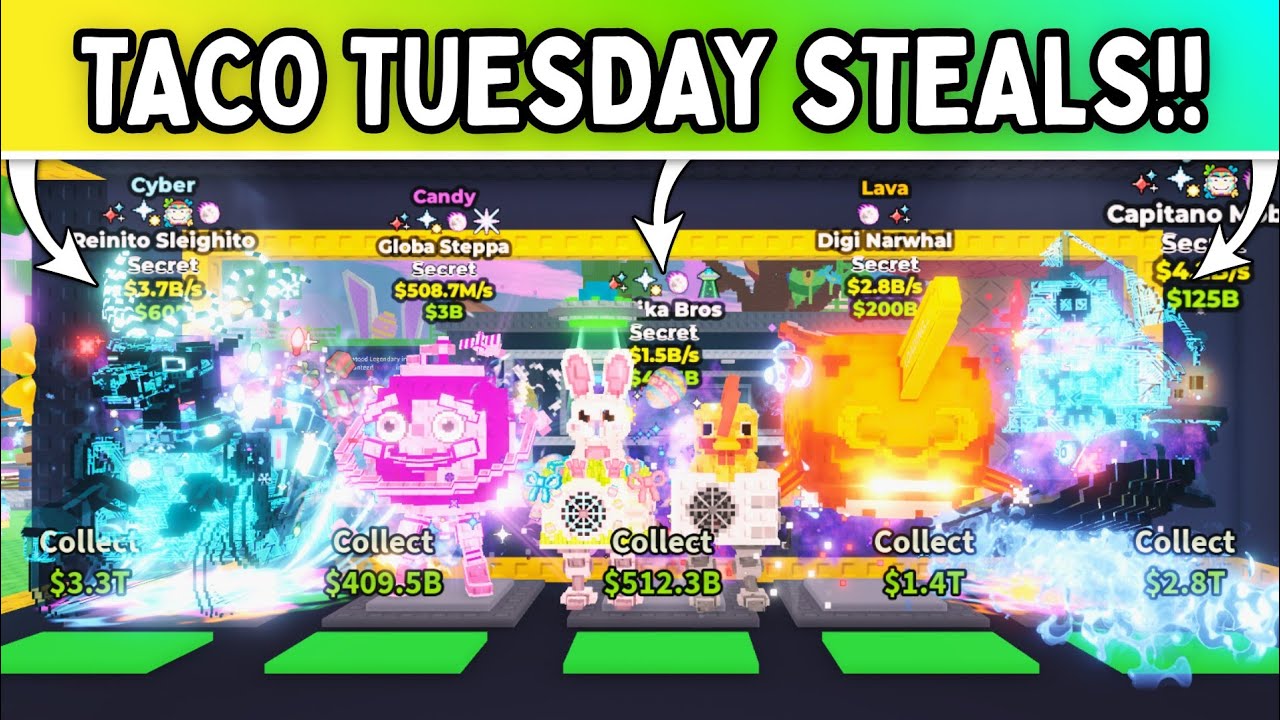 I STOLE THE CRAZIEST BRAINROTS FROM CYBER TACO TUESDAY!! *INSANE!!!* Steal a Brainrot ROBLOX!