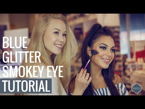 Blue Glitter Smokey Eye - Makeup Tutorial