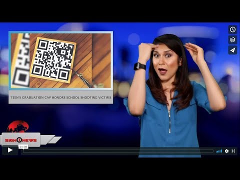 Teen's graduation cap honors school shooting victims (ASL - 5.16.19)