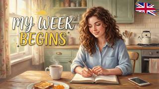 English Listening Practice | Learn English with My Week Begins