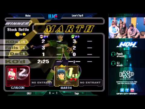 WDW 1/21/15 - Orly (Falcon) vs Sago (Marth)