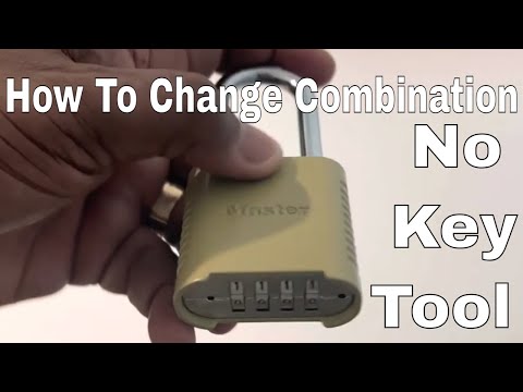 How To Change The Combination On your Master Lock 875DLF 875 / 975 / 878 No Tool Key Needed