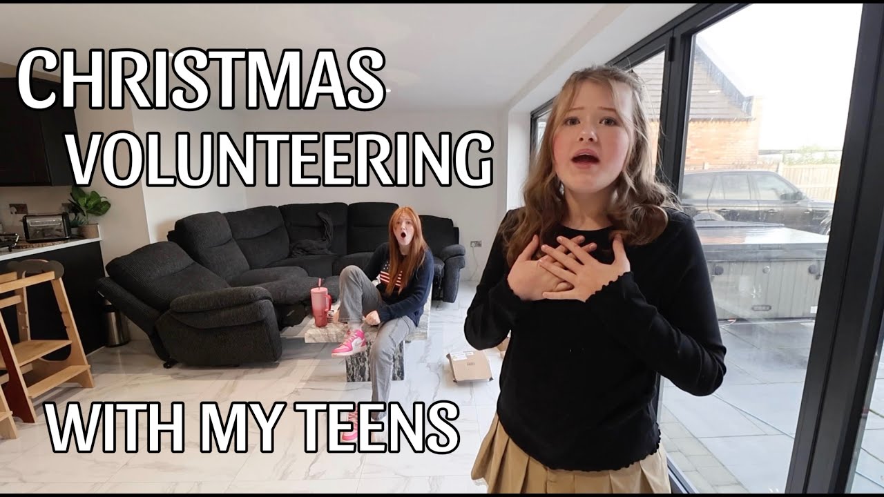 VOLUNTEERING FOR CHRISTMAS WITH MY TEENS & NEW VLOGMAS INTRO!