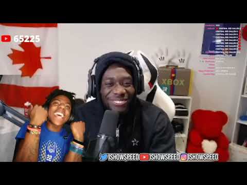 IShowSpeed's Reaction to Alphonso Davies Reacting to his World Cup Song