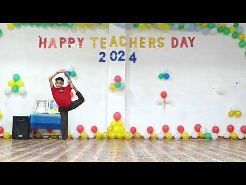 YOGA WITH DANCE STEP SPECIAL YOGA ACT BY EMRS MANDLA STUDENT ON TEACHERS DAY