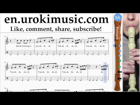 Recorder lessons (B.) Calvin Harris ft. Rihanna - This Is What You Came For Sheet Music Tutorial