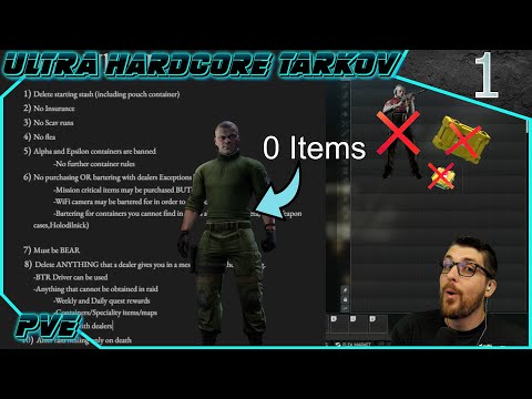 Starting with nothing: The Ultra Hardcore PVE Tarkov Challenge Begins! Episode 1 🌲