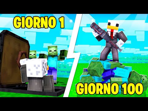 100 GIORNI IN UN'APOCALISSE ZOMBIE SU MINECRAFT