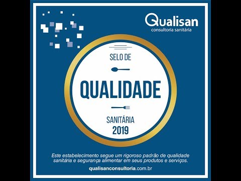 Selo de Qualidade Qualisan para empresas de alimentação.