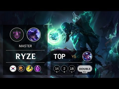 Ryze Top vs Vayne - KR Master Patch 9.23