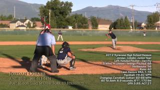 preview picture of video 'Jordan Cobabe Pitching - Syracuse vs. Spanish Fork - Junior Year 2012'