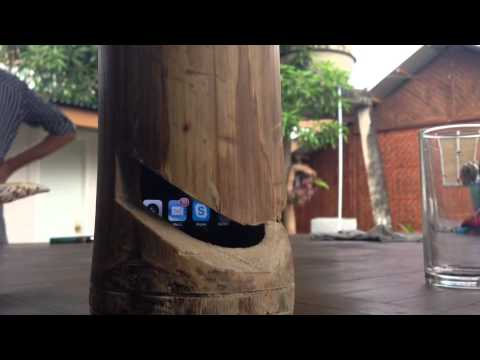 iphone用のスピーカを竹で自作したらwwwwwwwwww