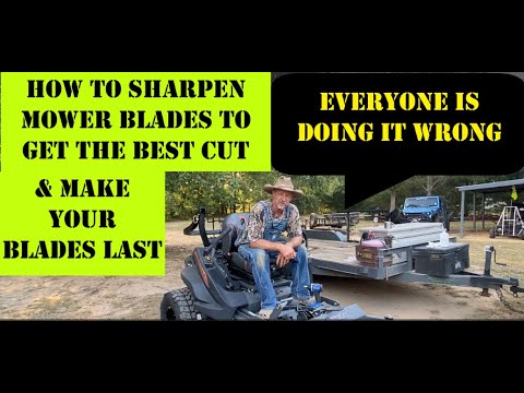Most People Don't know this TRICK / How to Sharpen & Balance Blades Mower Blades / TIPS & Tricks