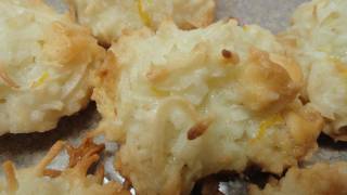 Citrus White Chocolate Coconut Macaroons