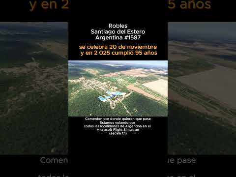 Robles, Santiago del Estero desde el Microsoft Flight Simulator #robles #santiagodelestero #msfs